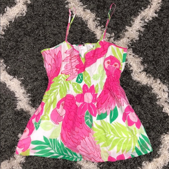 Lilly Pulitzer Tops - Lilly Pulitzer Pink Flamingo Blouse